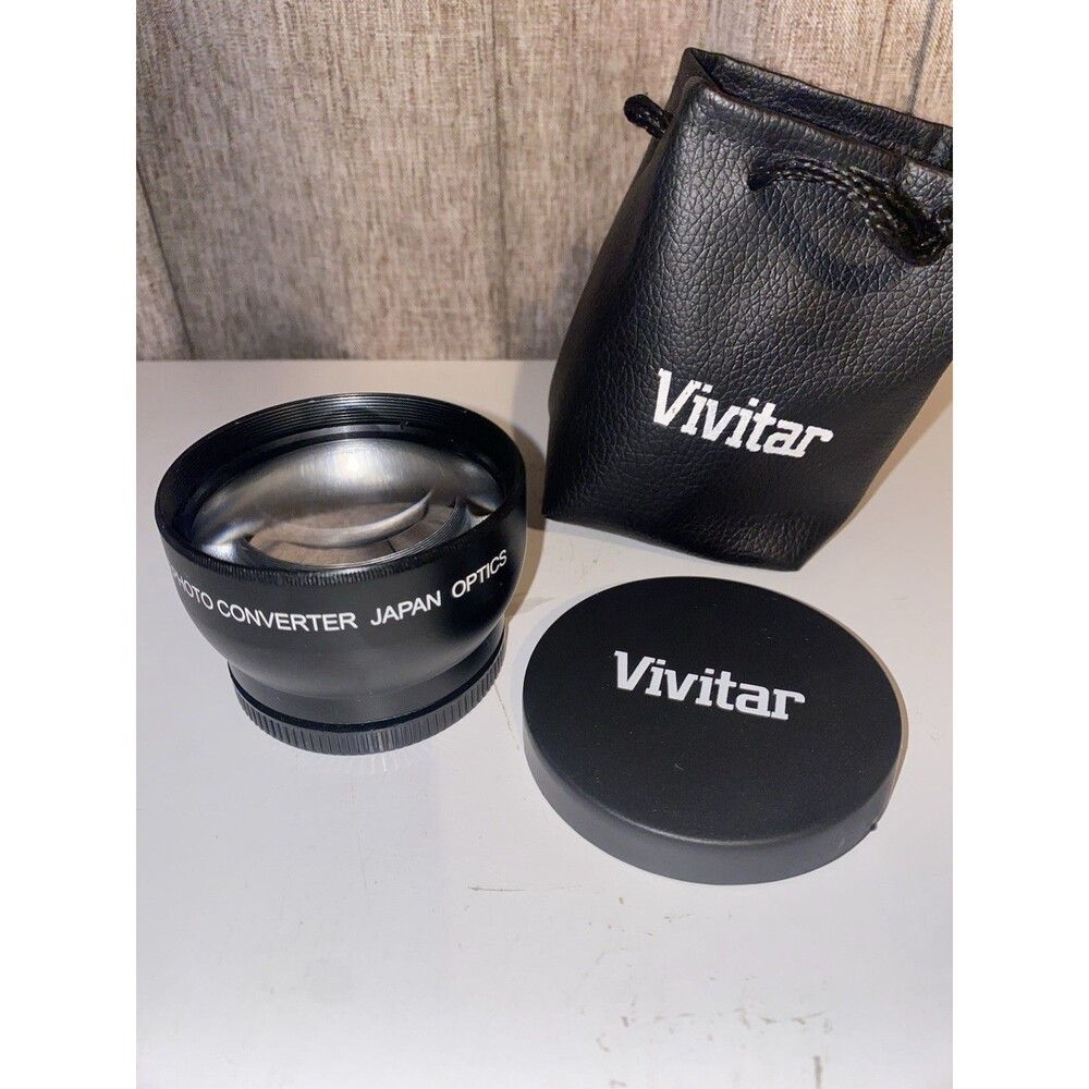 Vivitar 52mm  2.2x TELEPHOTO CAMERA LENS - VIV-52T - Includes Pouch &‎ Cap